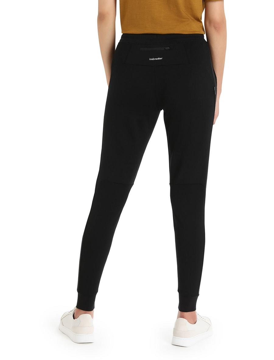 Women's Icebreaker ZoneKnit™ Merino Jogger Black | CA 1391EBCX